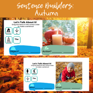 Sentence Builders: Autumn Interactive