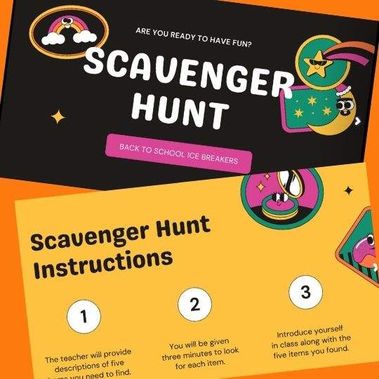 Scavenger Hunt – Back to School Ice Breaker