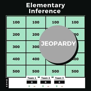 Elementary Inference Jeopardy