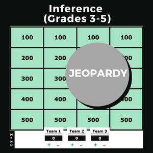 Inference (Grades 3-5) Jeopardy