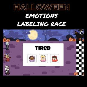 Halloween Emotion Labeling Race Interactive
