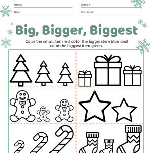 Christmas Superlatives Coloring Sheet Printable