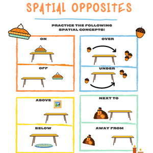 Spatial Opposites Printable
