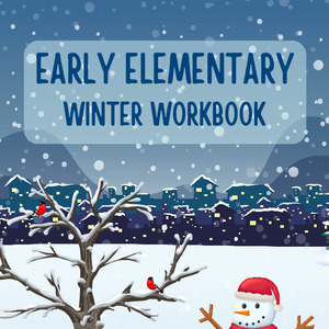 Early Elementary Winter Workbook Printable