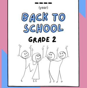 Grade 2 Back to School Booklet Printable