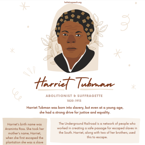 Harriet Tubman – Black History Spotlight Printable