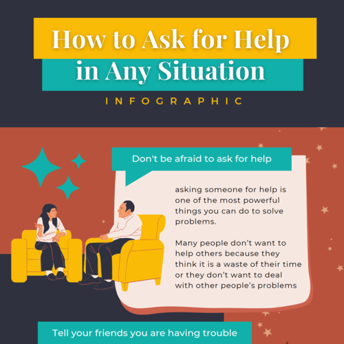 How to Ask for Help in Any Situation Infographic Printable