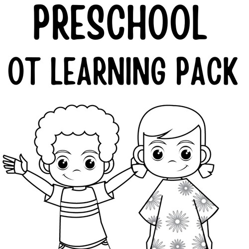 OT Back to School Preschool Learning Pack Worksheets Printable