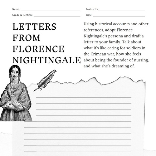 Women History – Florence Nightingale Letter Freebie